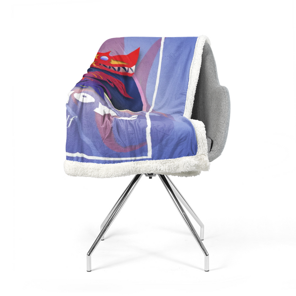 Wolf by Ovila Mailhot Supersoft Plush Blanket