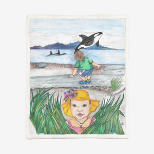 Whale Watching by Lynn Hughan Supersoft Blanket