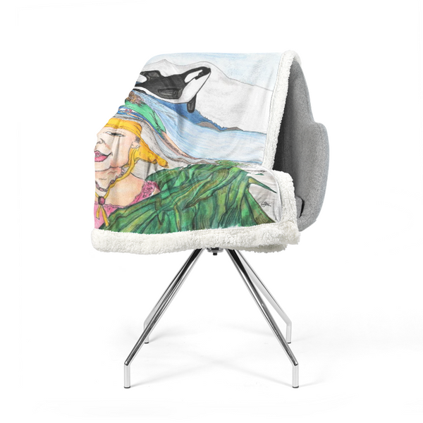 Whale Watching by Lynn Hughan Supersoft Blanket