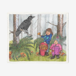 Forest Friendship by Lynn Hughan Super Soft Plush Blanket