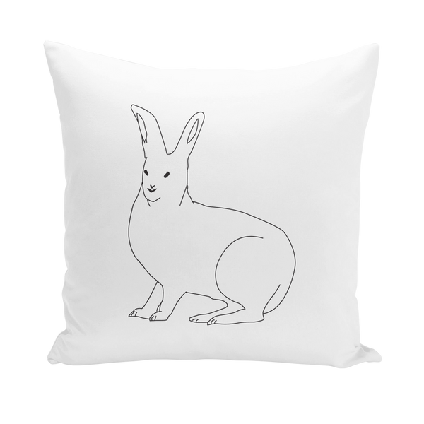 Rabbit by Parr Josephee Throw Pillows