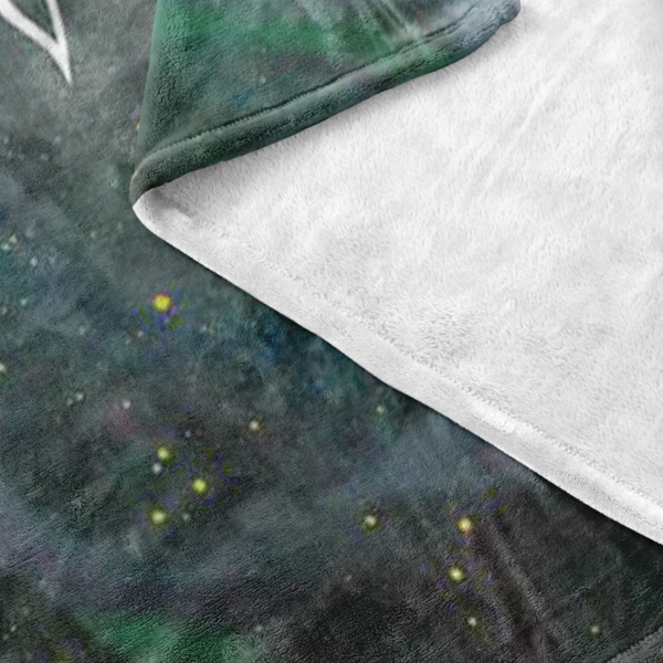 Time Traveler Fleece Blanket by Miigizi