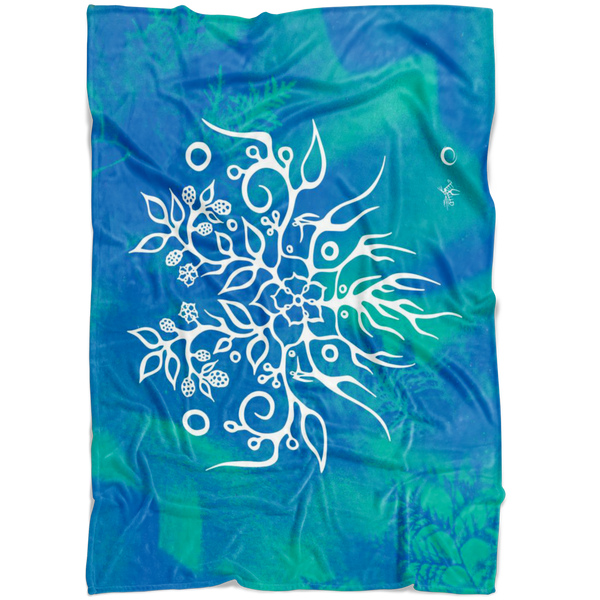 Blackberry Fleece Blanket by Miigizi