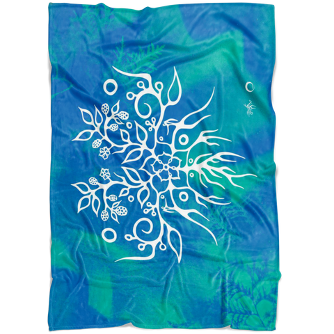 Blackberry Fleece Blanket by Miigizi
