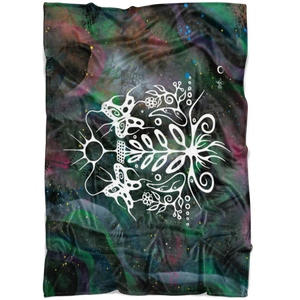 Milkweed Fleece Blanket by Miigizi