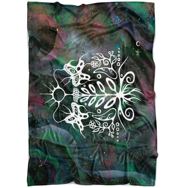 Milkweed Fleece Blanket by Miigizi