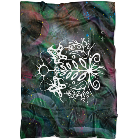Milkweed Fleece Blanket by Miigizi