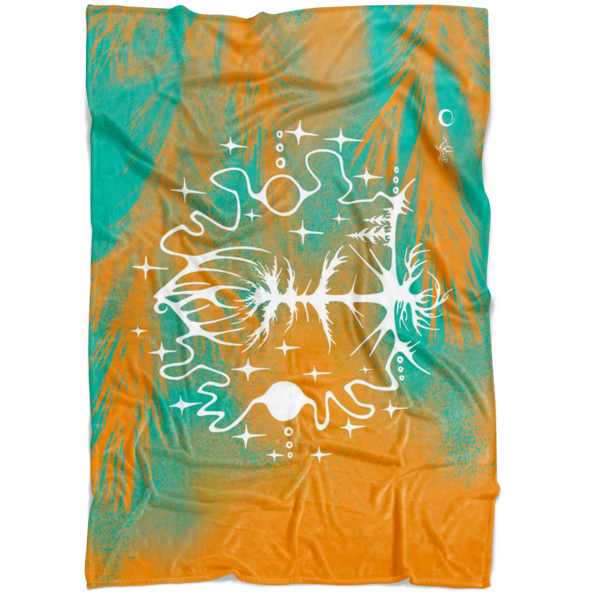 Thunderbird Coming to Nest Fleece Blanket by Miigizi