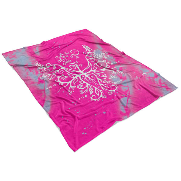 Lily of the Valley Fleece Blanket by Miigizi