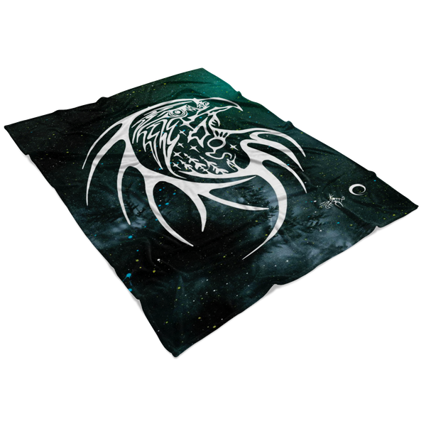 Eagle Fleece Blanket by Miigizi