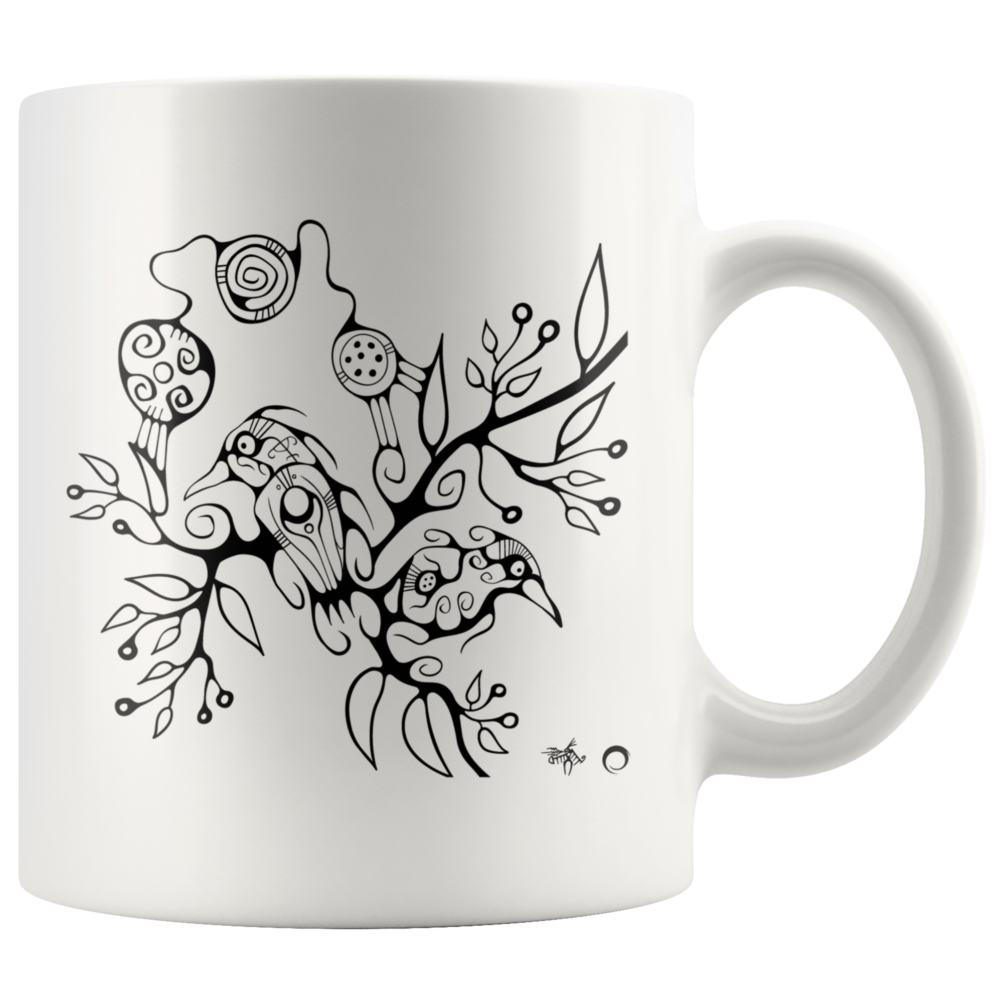 Two Birds Mug by Miigizi