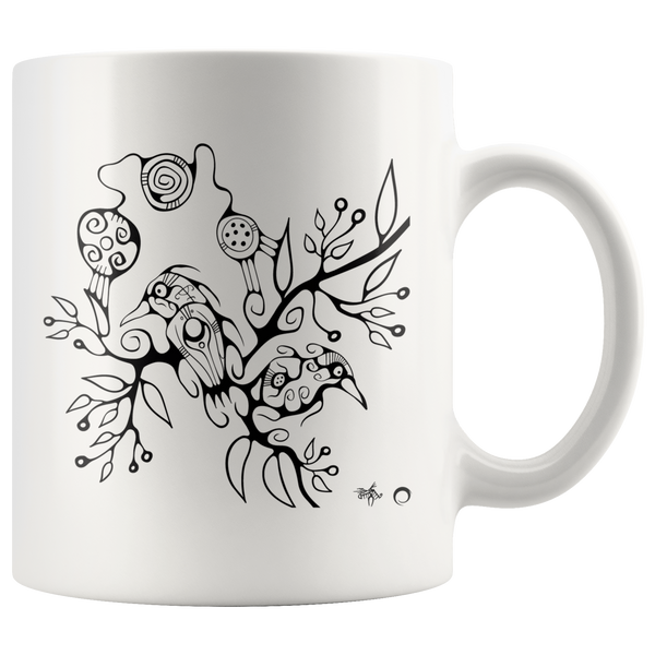 Two Birds Mug by Miigizi