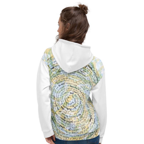 Poem All-Over Unisex Hoodie by Kevin Wesaquate