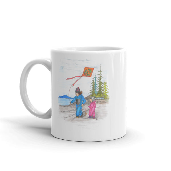 Kite Flying by Lynn Hughan Mug