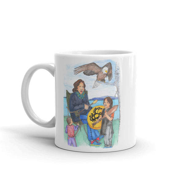 Learning to Drum by Lynn Hughan Mug