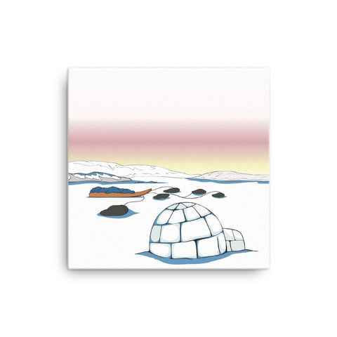 Igloo by Alexander Angnaluak Canvas Print