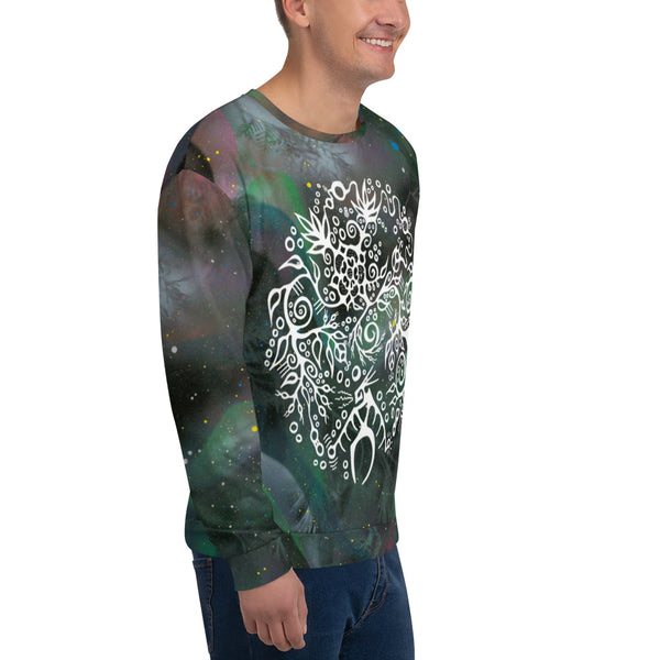 Wild Rose & Rose Hips Sweatshirt by Miigizi
