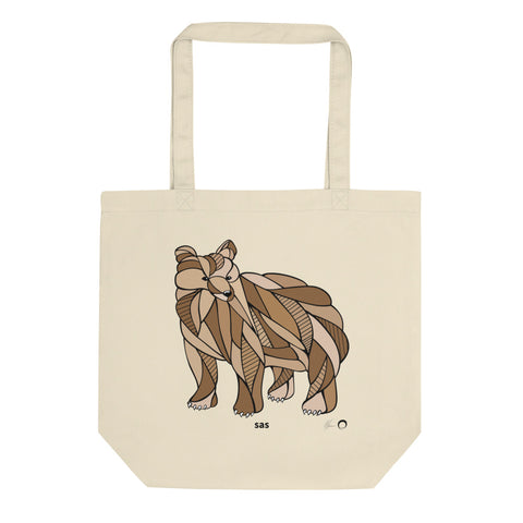 Bear Tote Bag by Nicole Josie