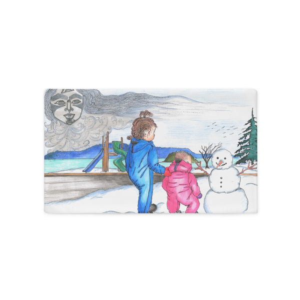 Snow Spirit by Lynn Hughan 20x12 Pillow Case