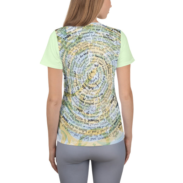 Poem All-Over Women's T-shirt by Kevin Wesaquate