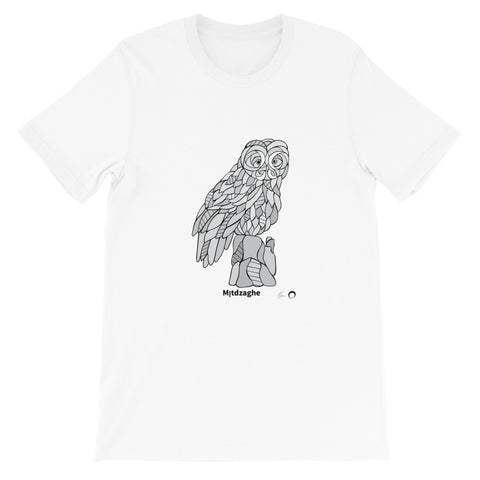 MĮtdzaghe (Owl) Short-Sleeve Unisex T-Shirt by Nicole Josie