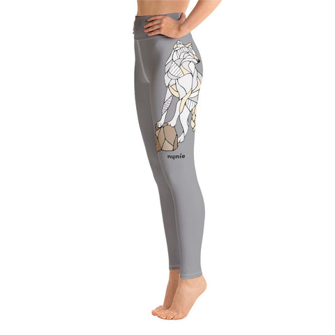 Wolf Yoga Leggings by Nicole Josie