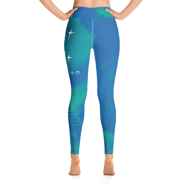 Blue Jay Yoga Leggings by Miigizi
