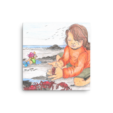 Day at the Beach by Lynn Hughan Canvas Print