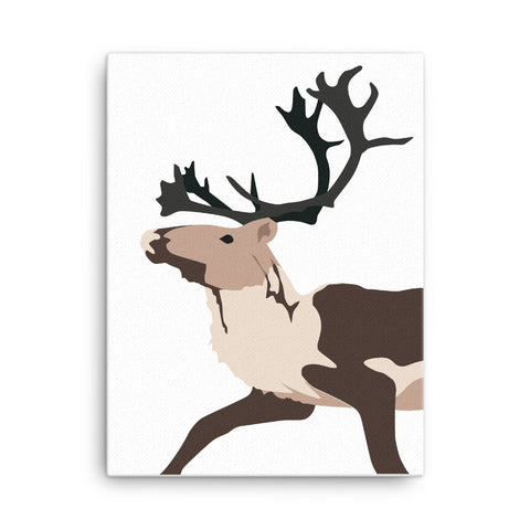 Tuktu by Alexander Angnaluak Canvas Print