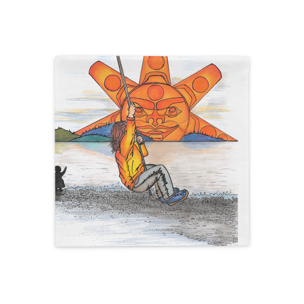 Rope Swing by Lynn Hughan Pillow Case