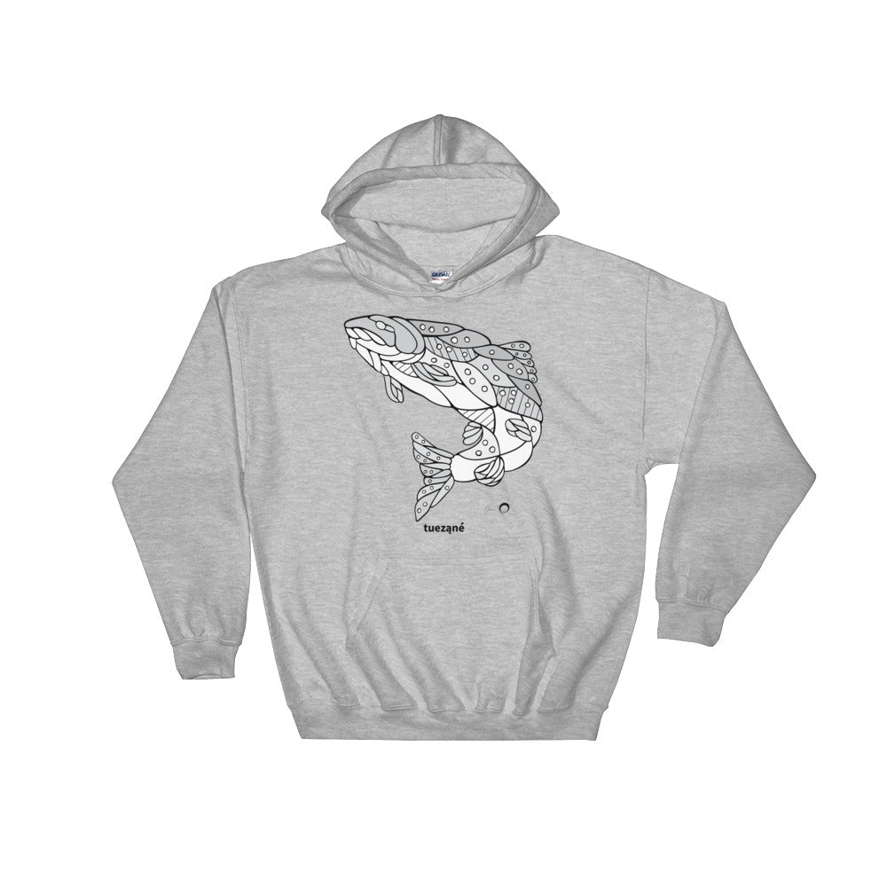 Trout Hooded Sweatshirt by Nicole Josie