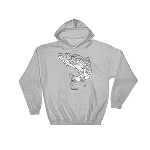 Trout Hooded Sweatshirt by Nicole Josie