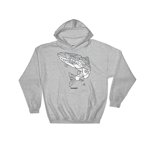 Trout Hooded Sweatshirt by Nicole Josie