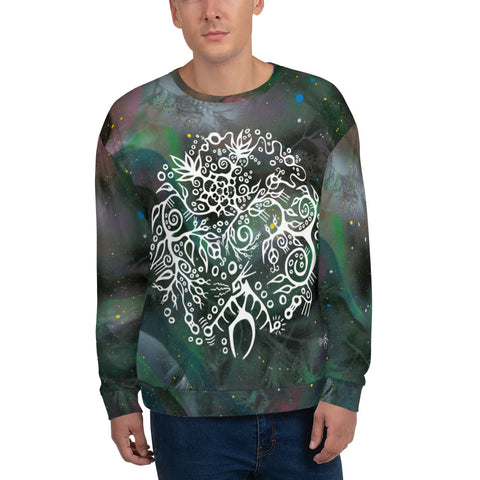 Wild Rose & Rose Hips Sweatshirt by Miigizi