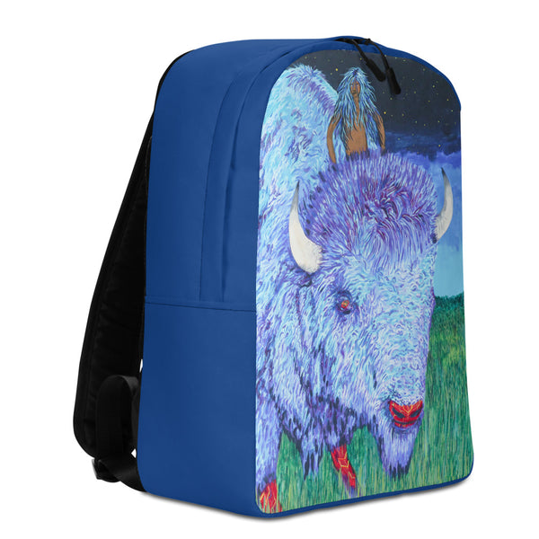 "Mistassini The Boy"  Backpack by Kevin Wesaquate
