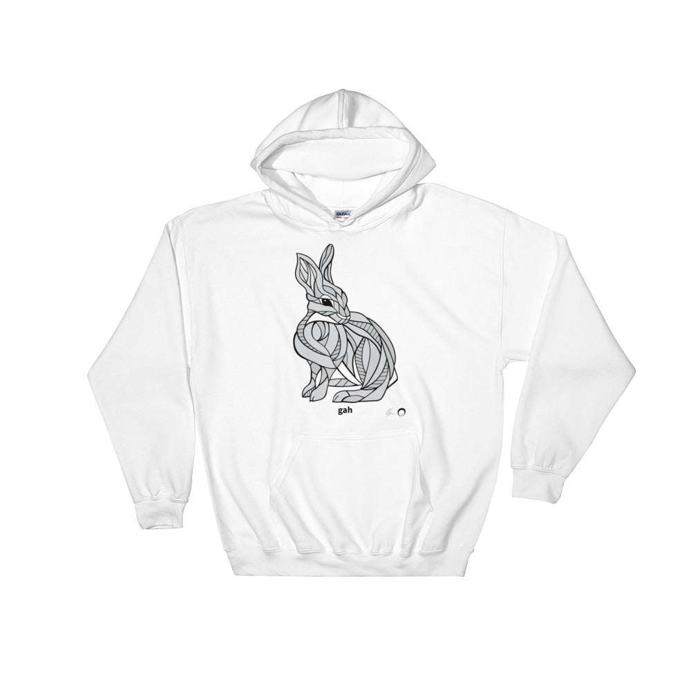 Rabbit Hooded Sweatshirt by Nicole Josie