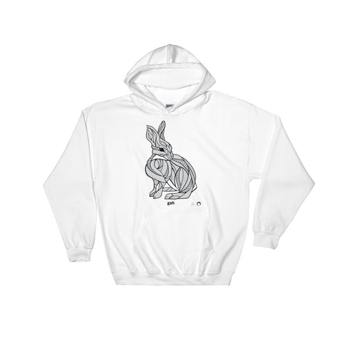 Rabbit Hooded Sweatshirt by Nicole Josie