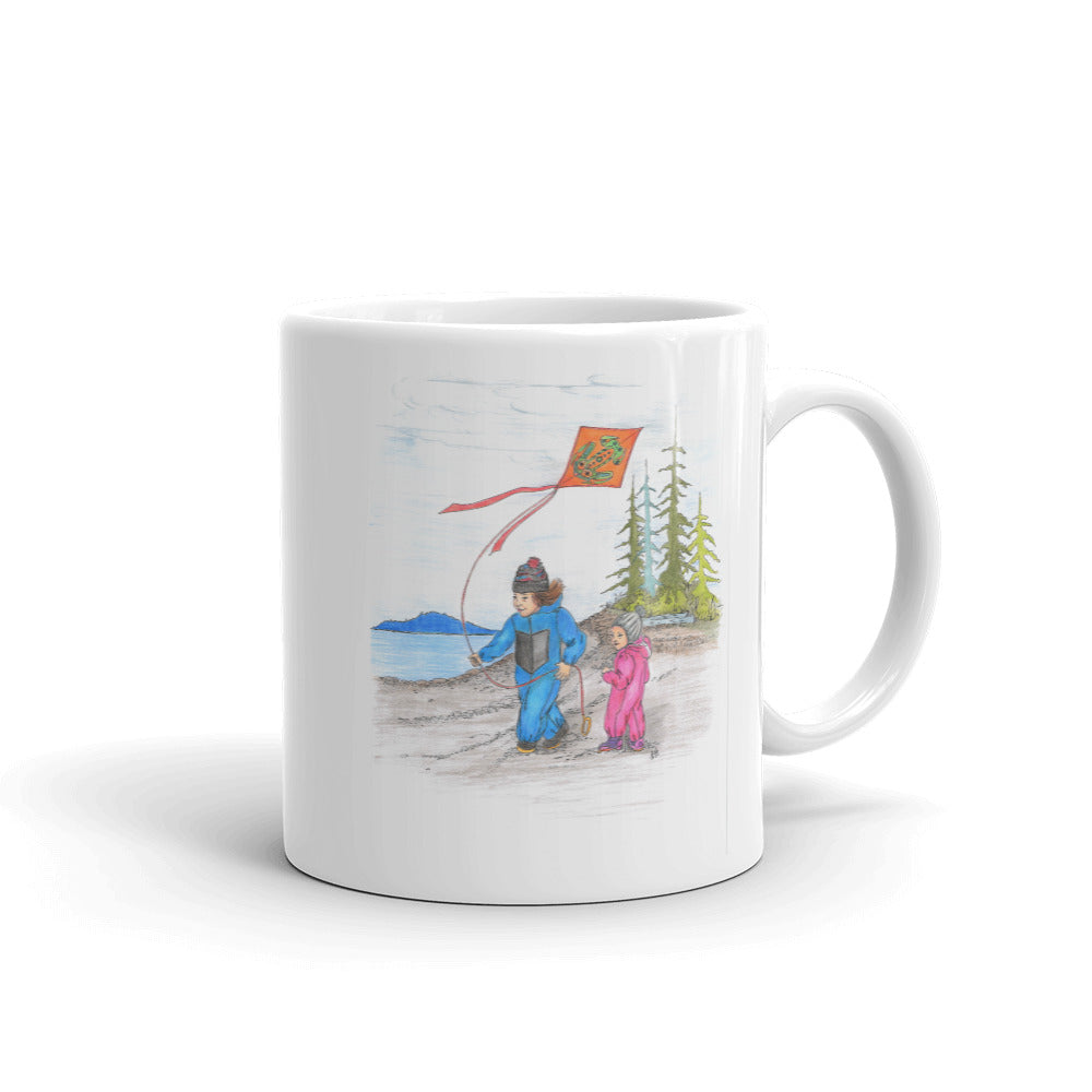 Kite Flying by Lynn Hughan Mug