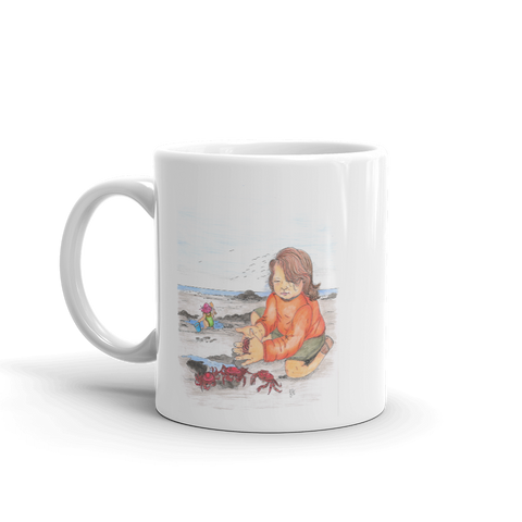 Day at the Beach by Lynn Hughan Mug