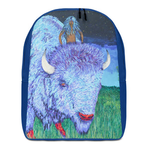 "Mistassini The Boy"  Backpack by Kevin Wesaquate