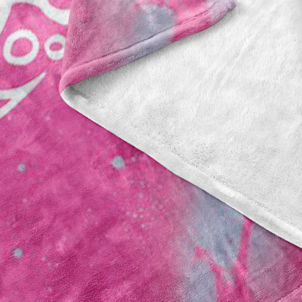 Wild Rose & Rose Hips Fleece Blanket by Miigizi