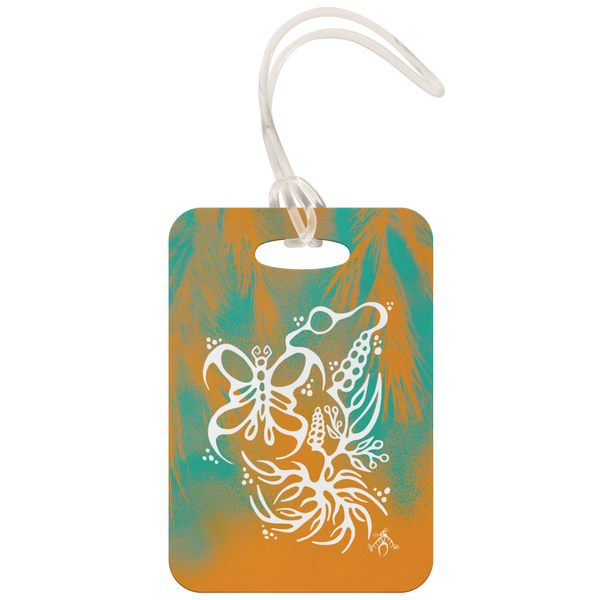 Butterfly & Floral Luggage Tag by Miigizi