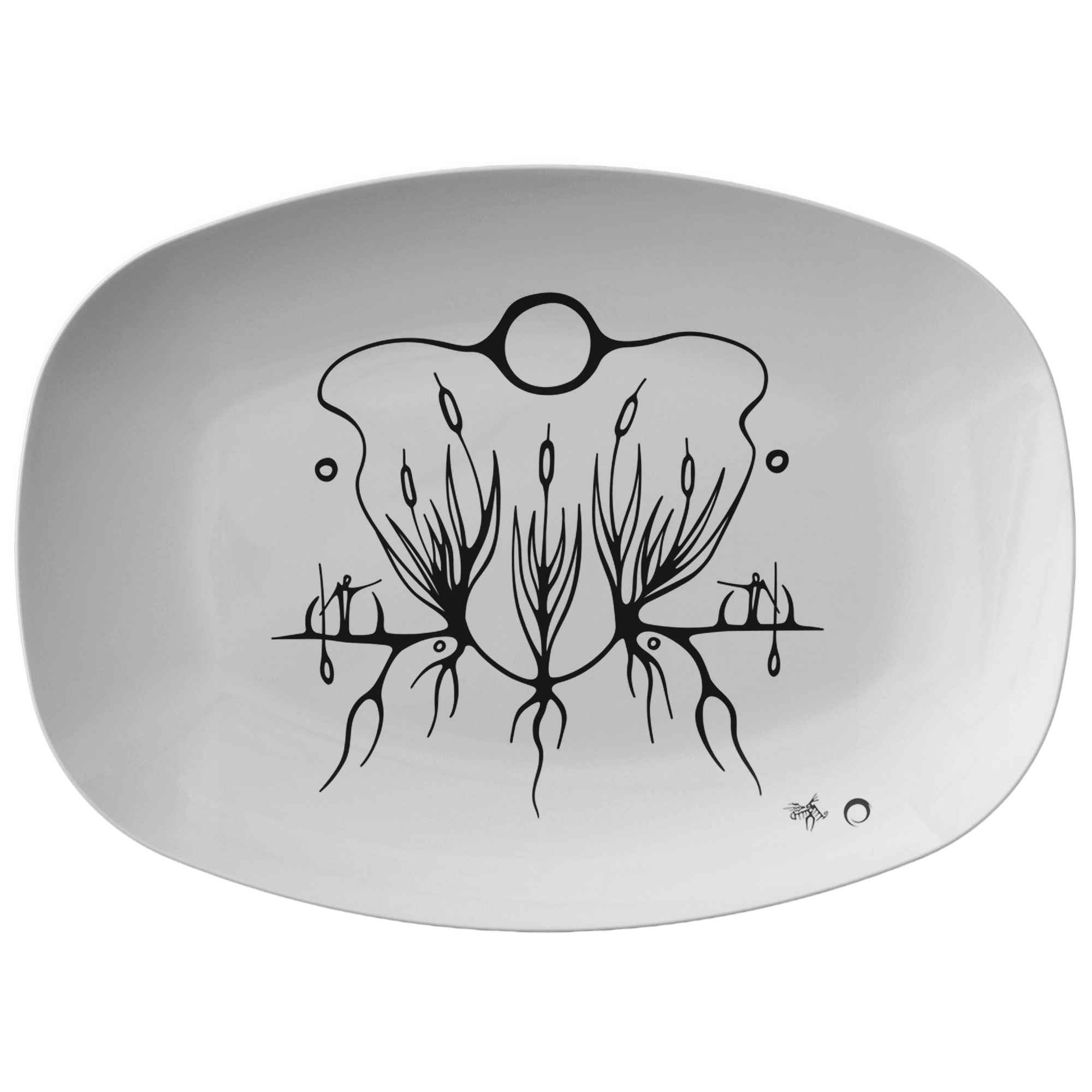 Cat Tail Platter by Miigizi