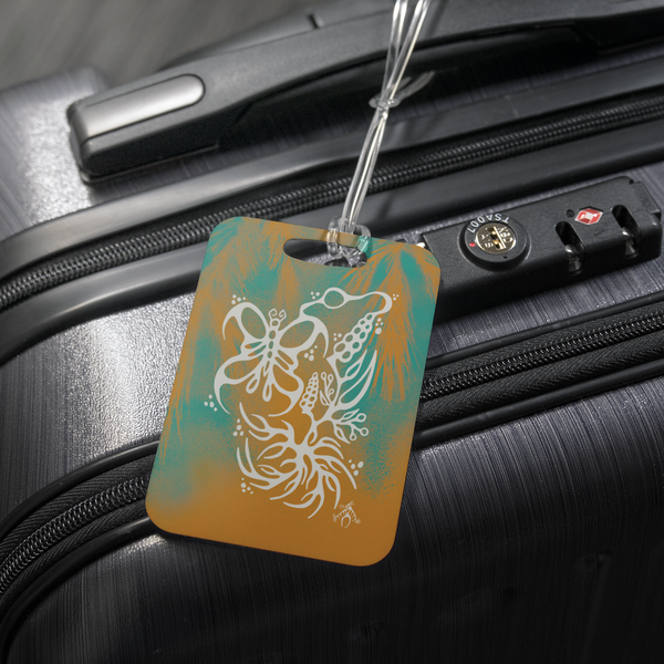 Butterfly & Floral Luggage Tag by Miigizi