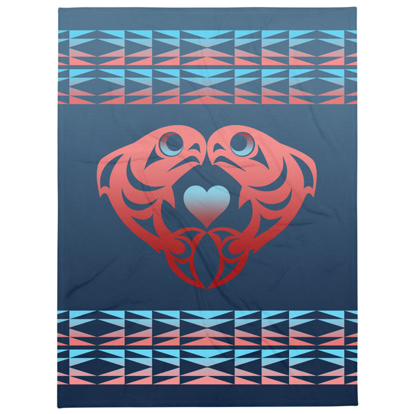 Salmon Throw Blanket by Ovila Mailhot