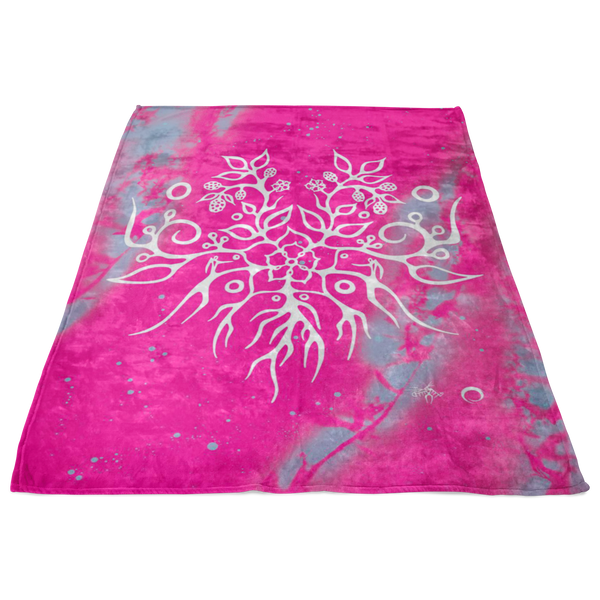 Blackberry Fleece Blanket by Miigizi