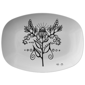 Purple Coneflower Platter by Miigizi