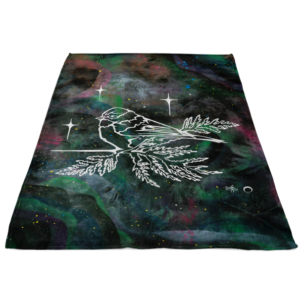 White Cedar Fleece Blanket by Miigizi