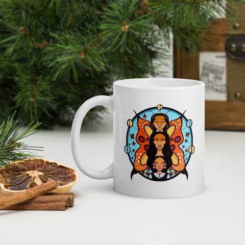 Misko-Memeegwe - Orange Butterfly Mug by Ruby Bruce