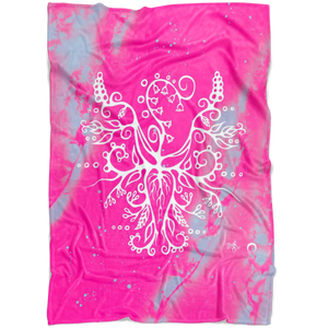 Lily of the Valley Fleece Blanket by Miigizi